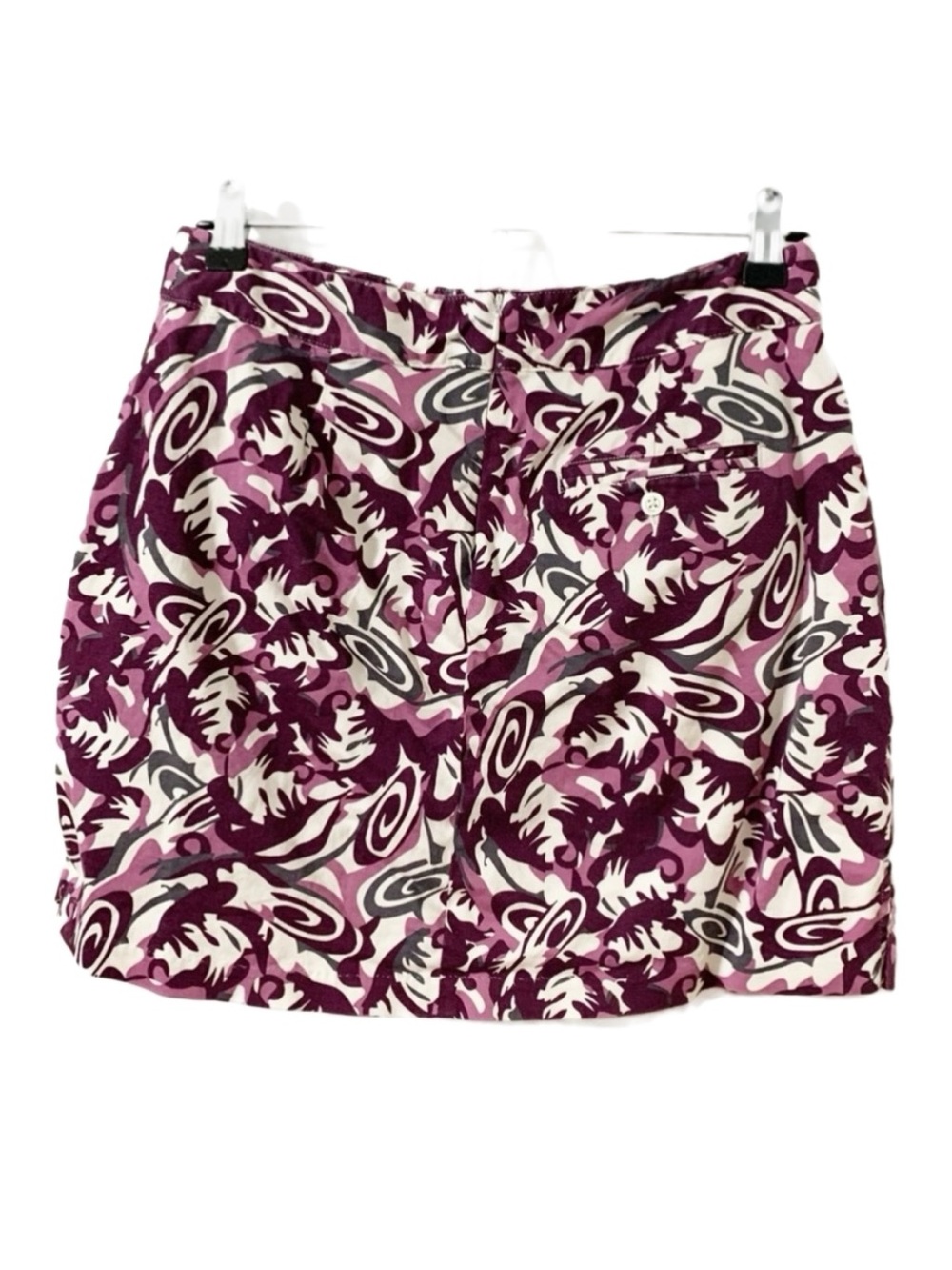 Lady Hagen Cotton Blend Abstract Floral Golf Skort Built in Short Invisible Zip